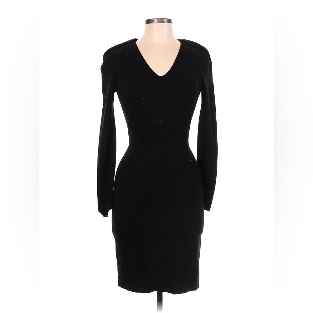 Stella MCarthy long sleeve v-neck black dress